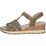 Caprice - 9-28709-44 - Sleehaksandalen - Olijf - Nubuck
