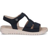 CAPRICE - Sandaal - Zwart - Leer - Klittenbandsluiting