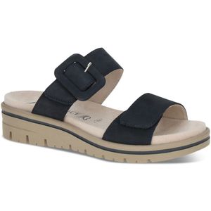 Caprice - Muilezel - Zwart - Leder - Klittenbandsluiting