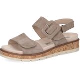 Caprice - Sandaal - Zwart - Leren Bovenwerk - Klittenbandsluiting