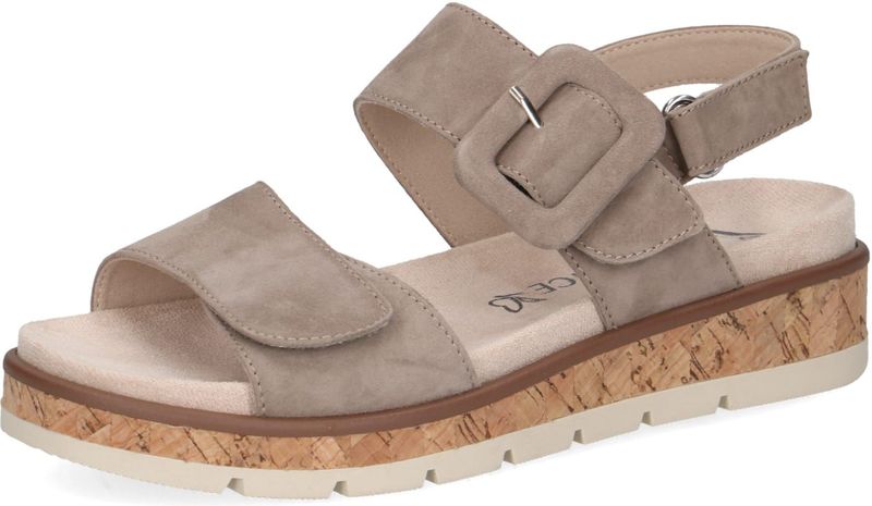 Caprice - Sandaal - Zwart - Leren Bovenwerk - Klittenbandsluiting