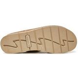 Caprice - Pantoffel - Zwart - Leer - Klittenbandsluiting