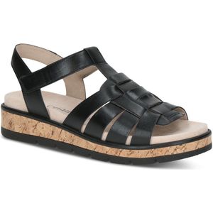 Caprice - 9-28715-44 - Sandalen - Zwart - Leer