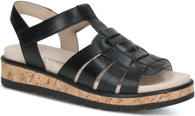 Caprice - 9-28715-44 - Sandalen - Zwart - Leer