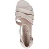 Caprice - 9-28201-44 - Sandaal - Zwart - Leer/Synthetisch - Blokhak 3,5 cm