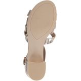 Merk - Model - Sandalen - Platinakleur - Metallic - Gespsluiting