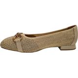 Caprice - 9-22503-199 - Ballerina - Zwart - Leer/Textiel - G-breedte