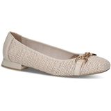 Caprice - 9-22503-199 - Ballerina - Zwart - Leer/Textiel - G-breedte