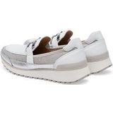 CAPRICE - 9-24501 Mocassin - Dames - Wit/Zilver - Leer/Textiel