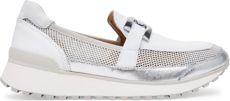 CAPRICE - 9-24501 Mocassin - Dames - Wit/Zilver - Leer/Textiel