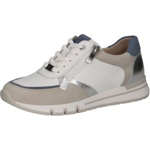 CAPRICE Caprice Dames 9-23724-44 Sneakers voor dames, Wit/Zilver, 37 EU Large