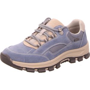 Jana Dames wandelschoen Low 8-8-23736-28 H-breedte outdoor schoenen voor avonturen in de bergen of vlaklanden, wandelen, vrije tijd, denim, 38 EU