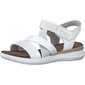 Jana Damessandalen 8-8-28207-28 100 Relax fit Maat: 39 EU, Wit.