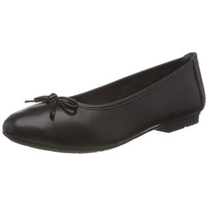 Jana 8-22163-41 ballerina's voor dames, zwart., 40.5 EU Large
