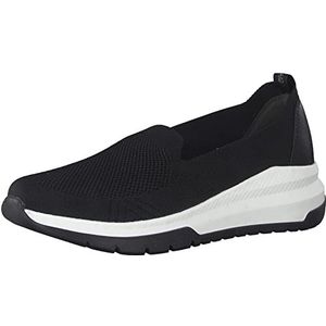 Jana 8-24762-20 Comfortabele comfortabele schoen voor dames, sportief, dagelijkse schoenen, vrije tijd, sneakers, zwart, 39 EU Breed