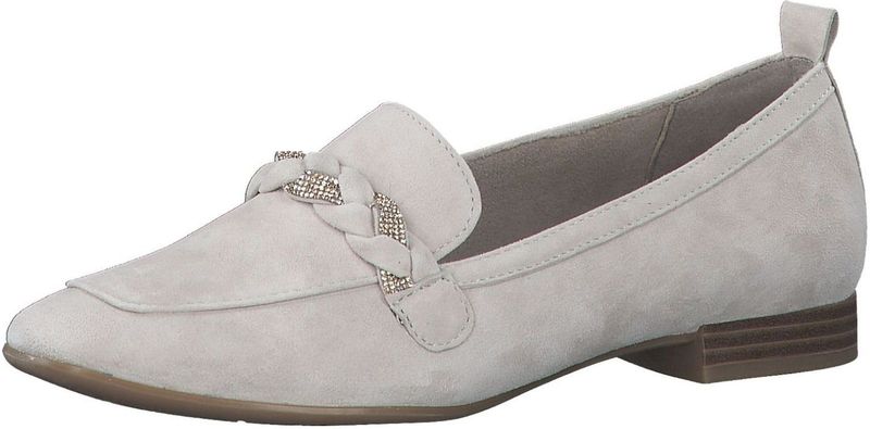 Tamaris - Instappers - Taupe - Leer - Suède