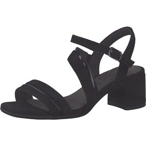 Tamaris Comfort Dames 8-8-88302-20-1 sandaal met hak, zwart, 40 EU, zwart, 40 EU Breed