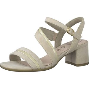 Tamaris Comfort Dames 8-8-88302-20-400 sandalen met hak, beige, 42 EU, beige, 42 EU Breed