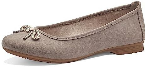 Jana - Elegante Ballerina's - Stone - Veganistisch - Brede Pasvorm