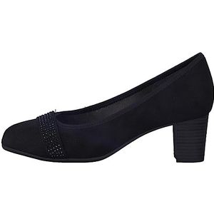 Jana Softline 8-22465-41 Comfortabele extra brede comfortabele schoen glitter klassieke feestelijke partypumps, zwart, 40 EU Breed