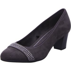 Jana Jana Softline 8-22465-41 comfortabele schoenen, meerdere pailletten, klassiek, party, pumps, dames, Antraciet