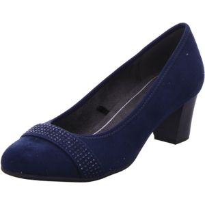 Jana Dames Pumps met blokhak Vegan, donkerblauw, 38 EU