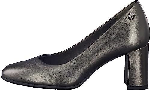 Tamaris Comfort Dames 8-82404-41 comfortabele extra brede comfortabele schoen klassieke alledaagse schoenen zakelijke pumps, pewter, 38 EU Breed