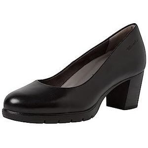 Tamaris Comfort Dames 8-82400-41 comfortabele extra brede comfortabele schoen klassieke alledaagse schoenen zakelijke pumps, zwart, 37 EU Breed