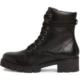 Tamaris Comfort Dames 8-85212-41 Leder Comfort Fit uitneembaar voetbed klassieke alledaagse schoenen enkellaarsjes, zwart, 38 EU Breed