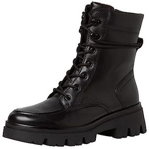 Tamaris Tamaris Comfort 8-85214-41 Comfort Fit uitneembare leren zool met gouden details, dames, zwart.