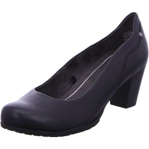 Jana Dames Softline 8-22462-41 Comfortabele extra brede comfortabele schoen klassieke alledaagse schoenen zakelijke pumps, zwart, 37 EU Breed