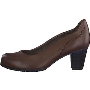 Jana Softline 8-22462-41 Comfortabele extra brede comfortabele schoen klassieke alledaagse schoenen zakelijke pumps, cognac, 40 EU Breed