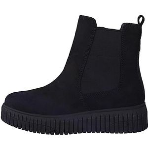 Jana Chelsea boots voor dames, winter, plat, breedte H, extra breed, zwart, 38 EU