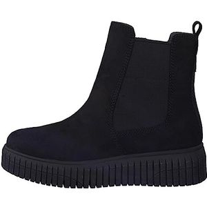 Jana Chelsea Boots voor dames, winter, plat, breedte H, extra breed, zwart, 39 EU