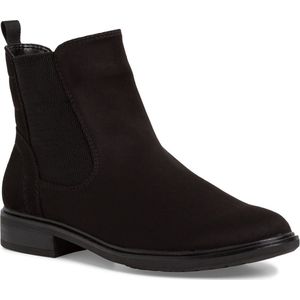 Jana Chelsea Boots voor dames, elegant, plat, breedte H, extra breed, zwart, 38 EU