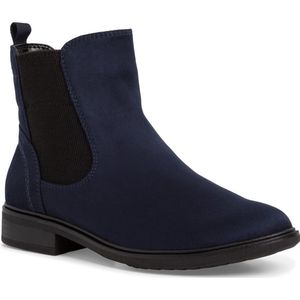 Jana Chelsea boots voor dames, elegant, plat, breedte H, extra breed, Donkerblauw, 39 EU