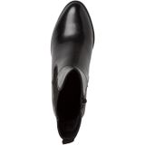 Jana Softline 8-25469-41 Comfortabele extra brede comfortabele schoen modieuze instaplaarzen met blokhak elegante enkellaarsjes, zwart, 40 EU Breed