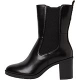Jana Softline 8-25469-41 Comfortabele extra brede comfortabele schoen modieuze instaplaarzen met blokhak elegante enkellaarsjes, zwart, 40 EU Breed