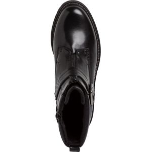 Jana Softline 8-25470-41 Comfortabele extra brede comfortabele schoen modieuze rits boot met decoratie enkellaars, zwart, 40 EU Breed