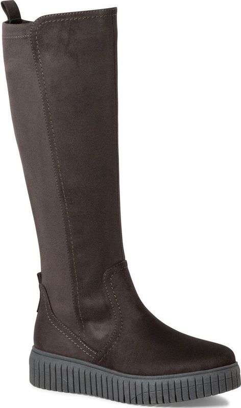 Jana - Laarzen - Zwart - Textiel - Comfortabele H-Weite