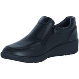 Jana Softline 8-24663-41 Comfortabele extra brede comfortabele schoen sportieve alledaagse schoenen vrije tijd slippers, Black Snake, 36 EU Breed