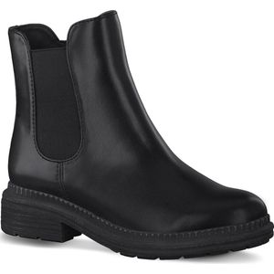 Jana Chelsea boots voor dames, winter, met ritssluiting, breedte H, extra breed, zwart, 39 EU