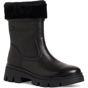 Tamaris Comfort Duotex 8-86420-41 Leren Comfort Fit uitneembaar voetbed voor dames, warm gevoerd, Black Nappa, 39 EU Breed