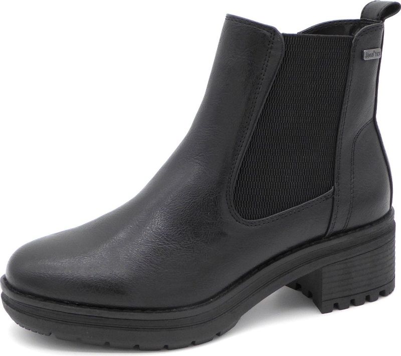 Jana Dames Enkellaars - 26460-022 Zwart - Wijdte H