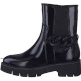 Tamaris Comfort Dames 8-85417-41 Leder Comfort Fit verwisselbaar voetbed Chelsea-laarzen, Black Patent, 42 EU, zwart (patent), 42 EU Breed