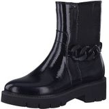 Tamaris Comfort Dames 8-85417-41 Leder Comfort Fit verwisselbaar voetbed Chelsea-laarzen, Black Patent, 42 EU, zwart (patent), 42 EU Breed