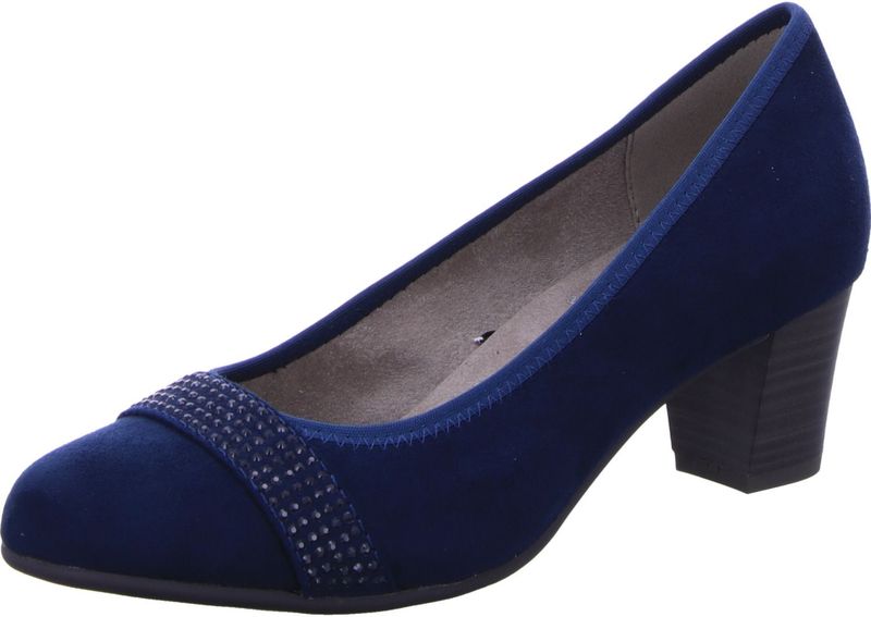 Jana - Pumps - Donkerblauw - Veganistisch - Glitterdetails
