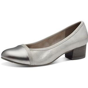 Jana Dames 8-22366-41 pumps, zilver met STR, 37 EU breed, Zilver Met Str, 37 EU Breed