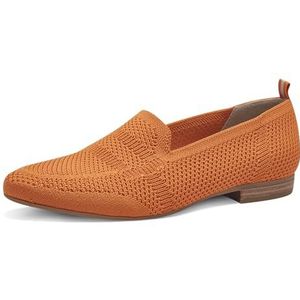 Jana Dames slippers met structuurpatroon Vegan, oranje, 37 EU