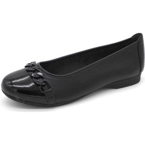 Jana - 22165-001 Ballerina - Zwart - Synthetisch - Vegan